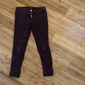American Eagle super stretch corduroy pants in purple in women’s size 6